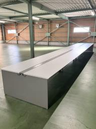 【中部店舗在庫商品】【特価価格】大人数でも大丈夫！！！！　オカムラ　フリーウェイ　ホワイト天板　シルバー脚　
〈岐阜・愛知・三重・静岡・福井〉