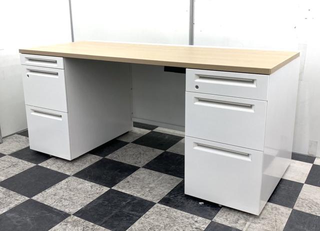 【中古】アドバンス  オカムラ（okamura） 両袖机