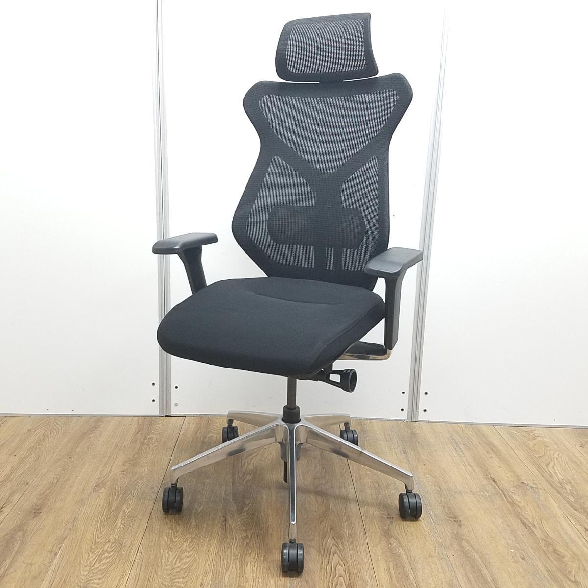 中古】セクア KG-357JB ZTT1 イトーキ/ITOKI 肘付ハイバックチェア