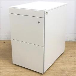 イトーキ　インステート　3段ワゴン　表面フラットが特徴的でスタイリッシュ　サイドラッチ　A4ファイルが2段分収納可能　　※写真はロックなしのものを使用しています　【愛知・名古屋・豊田・静岡・浜松】