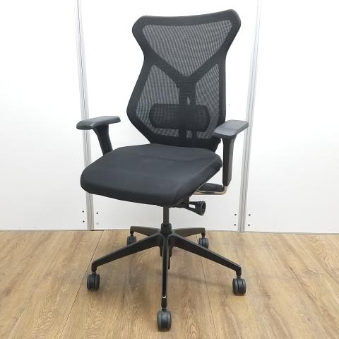 【中古】セクア アルミ  イトーキ（ITOKI） 肘付ハイバックチェア