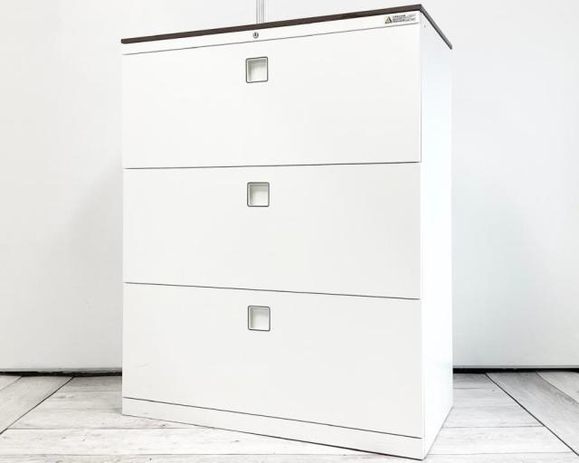 【中古】レクトライン 4B73ZC-ZA75 オカムラ（okamura） ローキャビネット／ラテラル