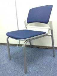 【会議・ミーティングにオススメ！】■ウチダ　MF-180シリーズ　スタッキングチェア　ブルー　キャスター無し