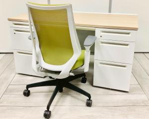 【セット商品（デスク×１台/チェア×１脚）】両袖机　両袖デスク オススメ(おすすめ) 大人気　上長席 ・Okamura/オカムラ ・ADVANCE/アドバンス ※横浜本店撮影画像※