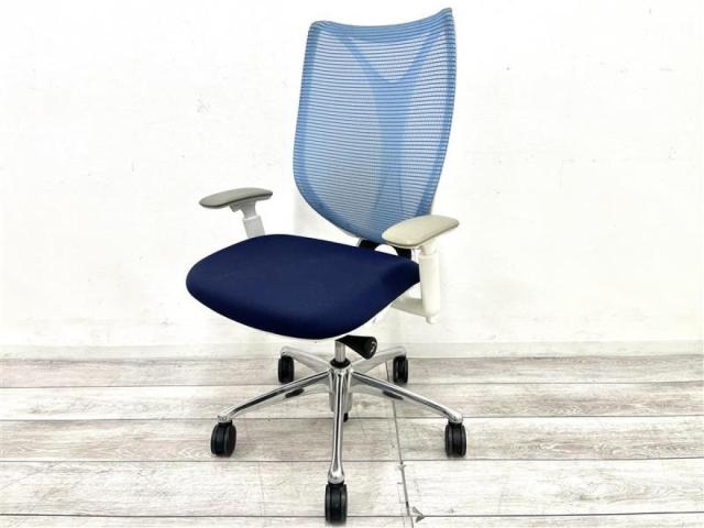 【中古】サブリナ  オカムラ（okamura） 肘付ハイバックチェア