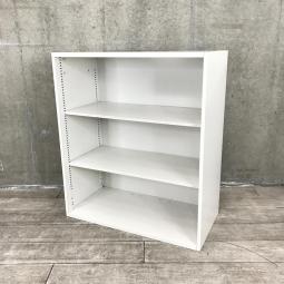 【2台入荷】【見える化にフォーカスしたオープン書庫!清潔感のあるホワイトカラー】■イトーキ(ITOKI)製 シンラインシリーズ オープン書庫 ローキャビネット H1040㎜ ■色:ホワイト