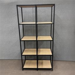 【西】【コクヨ】【シェルフジューク】【4段】【木目調】【ブラックフレーム】【棚】【ラック】【収納】【格安】【安い】【メーカー】【レイアウト変更】【模様替え】【福岡オフィス家具】【福岡中古家具】【中古事務什器】【中古チェア】【中古椅子】