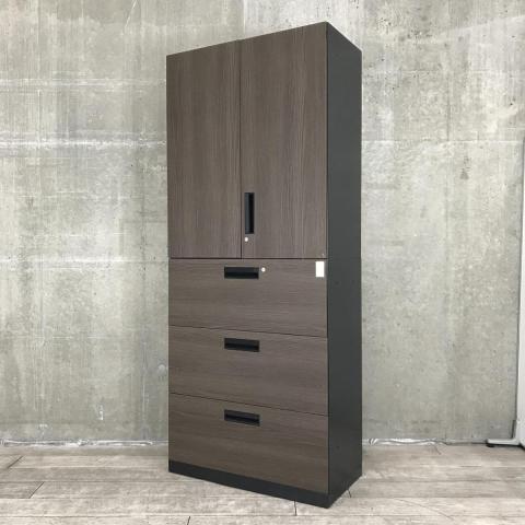 ハイキャビネット／両開き＋3段ラテラルの格安販売 - 中古オフィス家具