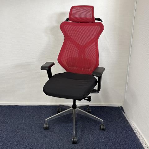 【中古】セクア アルミ KG-357JB1- ZTM4 イトーキ（ITOKI） 肘付ハイバックチェア