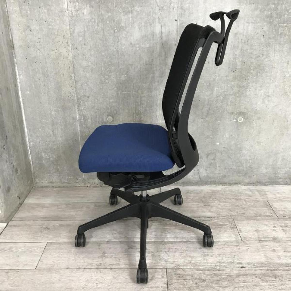 中古】ヴィスコンテチェア オカムラ/okamura 肘無ハイバックチェア