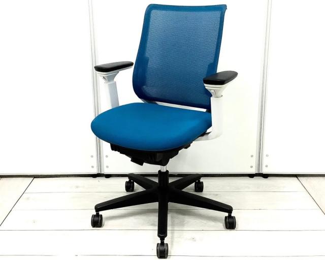 【中古】ミトラシリーズ CR-G2931 E1G9T4-W コクヨ（KOKUYO） 肘付ローバックチェア