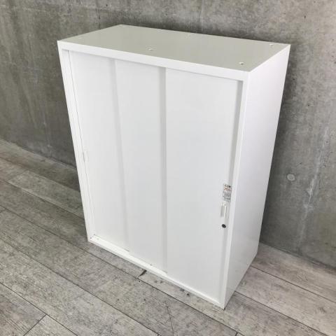 【中古】レクトライン  オカムラ（okamura） ローキャビネット／引き違い