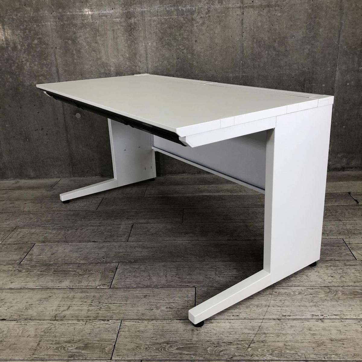 【上長席にもお勧めサイズのスタンダードデスク！コードダクトが配線しやすい！】■コクヨ（KOKUYO）製　iSデスク　平机　引き出し付き　W1400×D700×H720㎜　■ホワイト
                        iSシリーズ
                                    中古
            