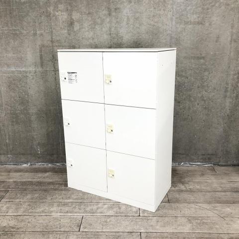 【中古】レクトラインロッカー 4Z8MRS 0997 オカムラ（okamura） 6人用パーソナルロッカー