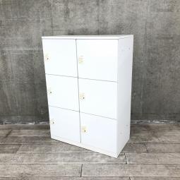 【関東倉庫在庫品】【ダイヤル錠タイプでセキュリティ対策もバッチリ！】■コクヨ製　エディアシリーズ　6人用パーソナルメールロッカー　■ホワイト【弊社使用欄：A01018409】【ECBMC】