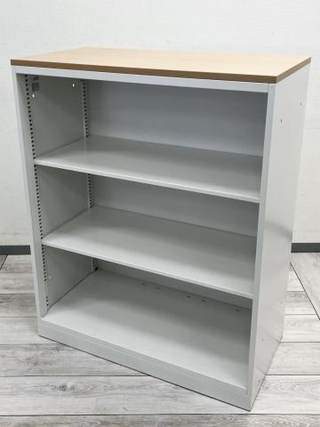 【中古】エスキャビネット H1-M1090LS-W9 イトーキ（ITOKI） ローキャビネット／オープン