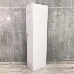 【急な増員時にも！衣類や貴重品をしっかり管理する縦型ロッカー！】■イトーキ（ITOKI）製　J型シリーズ　1人用ロッカー　更衣ロッカー　W315×D515㎜　■シリンダー錠　■ホワイトグレー【掃除用具入れにも！】【2511】弊社使用欄【A01044956】
