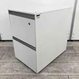 ■イトーキ(ITOKI)製　■インクルードシリーズ(IncLude)　■2段ワゴン　■デスクインワゴン　■H590㎜　■ホワイト　■シリンダー錠　■オススメ/大人気/定番商品/高品質　【弊社使用欄：A01044343】【SN】