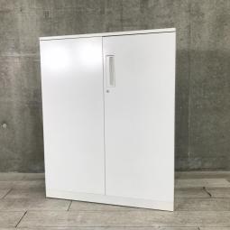 ■コクヨ(KOKUYO)製　■エディア(EDIA)シリーズ　■両開き書庫　■ローキャビネット　■H1120㎜　■天板・ベース付き　■ホワイト　■シリンダー錠　■オススメ/大人気/定番商品　【弊社使用欄：A01043252】【SN】