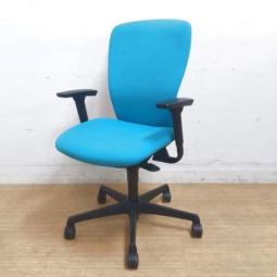 【在庫入替セール】オカムラ スラート ハイバック アジャストアーム付き カラー:ブルーグリーン×ブラックフレーム【AD】