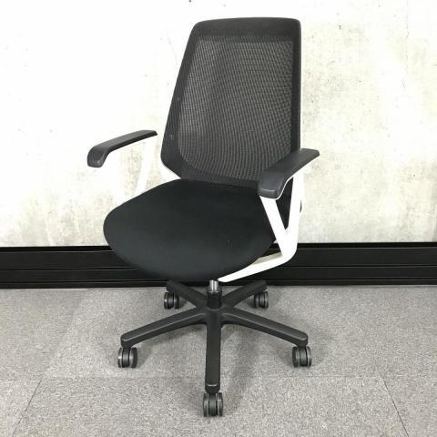 【中古】ノナ KZ-330JB-W9T1 イトーキ（ITOKI） 肘付ハイバックチェア