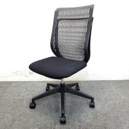 【在庫入替セール】スタイリッシュなポリアミド3Dメッシュ！　ウチダ製｜AJチェア　ブラック　【T11】