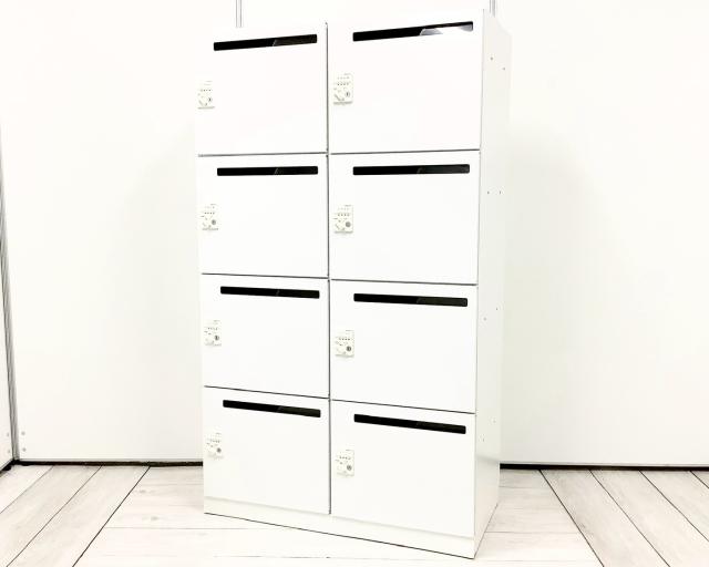 【中古】エディアロッカー SNN-R043DMT-SAW1 コクヨ（KOKUYO） 8人用パーソナルロッカー
