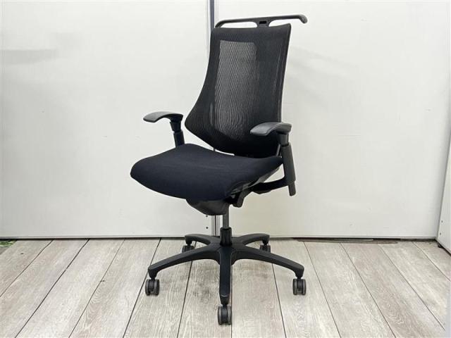 【中古】エフメッシュ  イトーキ（ITOKI） 肘付ハイバックチェア