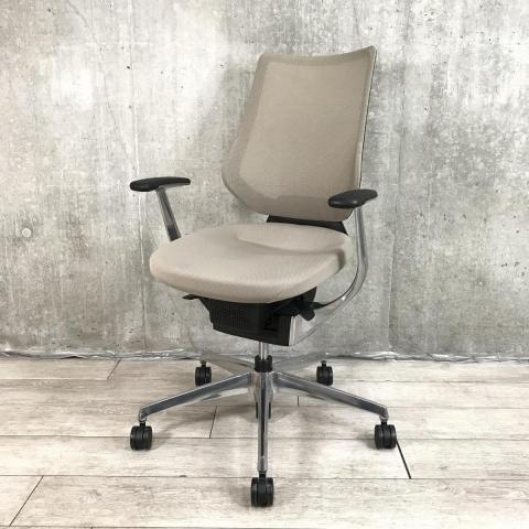 【中古】イング バーチカル アルミ CRS-G3402E6 コクヨ（KOKUYO） 肘付ハイバックチェア