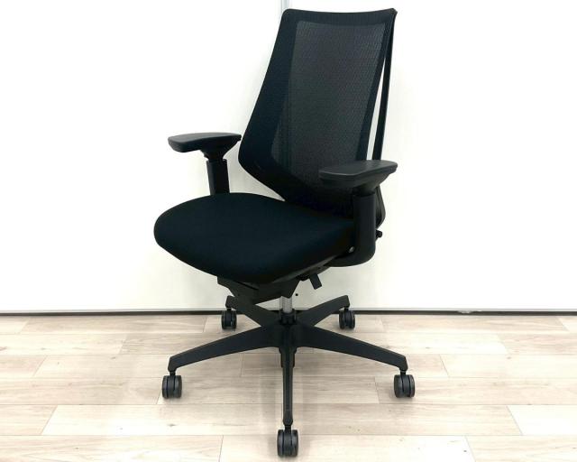 【中古】デュオラ メッシュ CRS-G3000E6N コクヨ（KOKUYO） 肘付ハイバックチェア