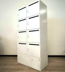 【フリーアドレスとセット！パーソナルロッカーが入荷！】■コクヨ　イノンシリーズ　8人用パーソナルロッカー＋1段ラテラル　投函口付　ダイヤル錠　H1810mm　■便利に使える引出し収納付【メールロッカー】【KOKUYO　iNON】