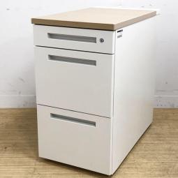 【博】イトーキの3段脇机【CZRシリーズ/ホワイト色】
※【博多店在庫品※在庫確認必要：南店でもご案内が可能です】