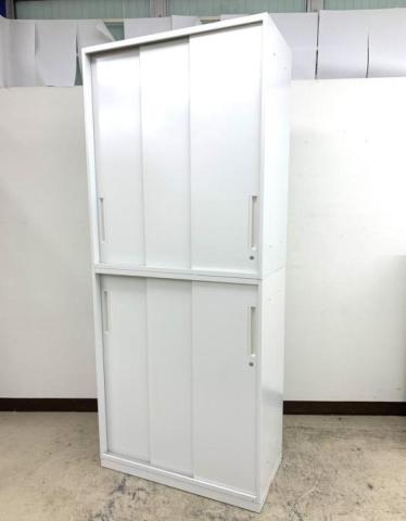 【中古】HSシリーズ  ウチダ（UCHIDA) ハイキャビネット／引き違い＋引き違い