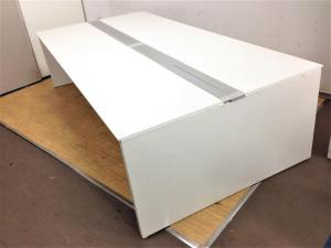 【倉庫在庫品】デスクシステム　映えるホワイト　ウチダ　アルプレイス　フリー アドレスデスク　オフィスバスターズ　梅田本店