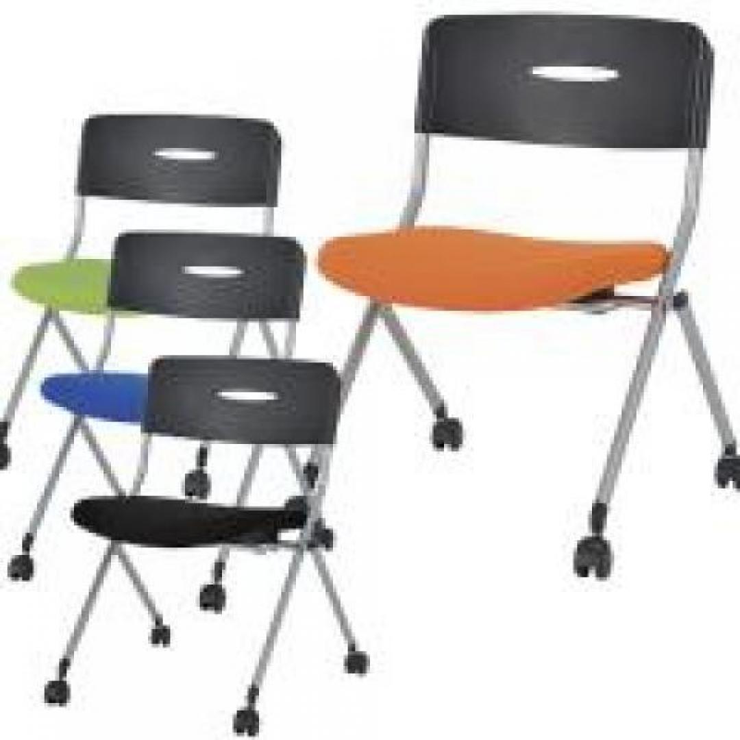ネスティングチェア　■特徴：平行に重ねていくタイプです　■色：4色からお選び下さい。【会議チェア】
                                    新品
            