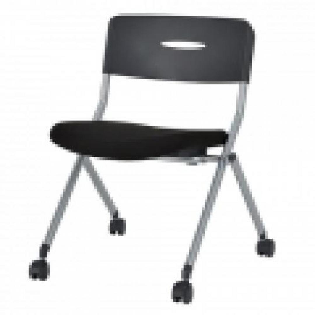 平行スタックチェア　■特徴：平行に重ねていくタイプです　■色：ブラック【会議チェア】
                                    新品
            