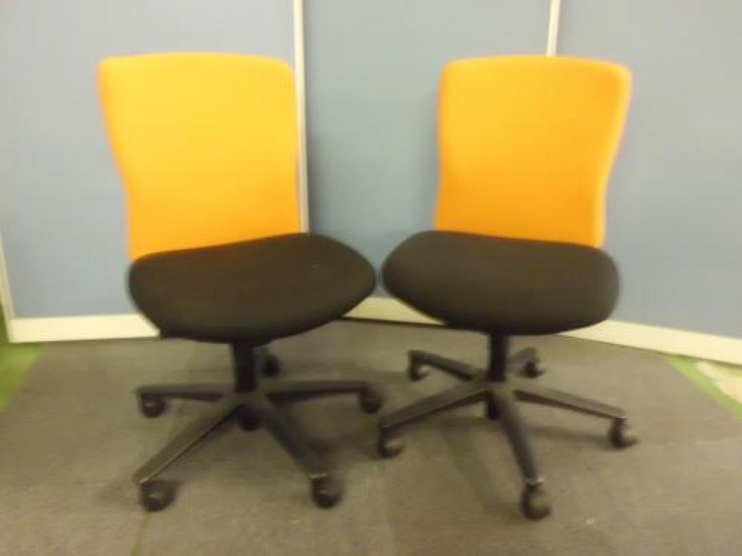 内田洋行 ルディオ(Ludio)チェア オレンジ 美品 内田洋行 ルディオ(Ludio)チェア ラッピングカバータイプ ハイバック