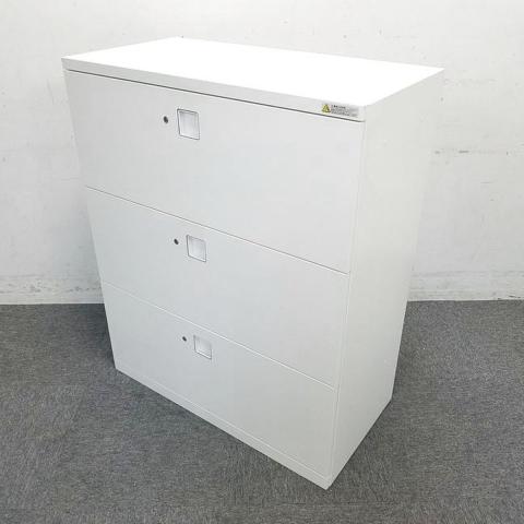 【中古】レクトライン 4BG3CY ZA75 オカムラ（okamura） ローキャビネット／ラテラル