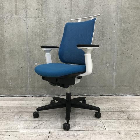 【中古】ミトラシリーズ CRS-G2920E1N コクヨ（KOKUYO） 肘付ローバックチェア