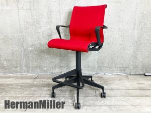HermanMiller / ハーマンミラー Setu Stool / セトゥ スツール ハイチェア レッド ウレタンキャスター仕様