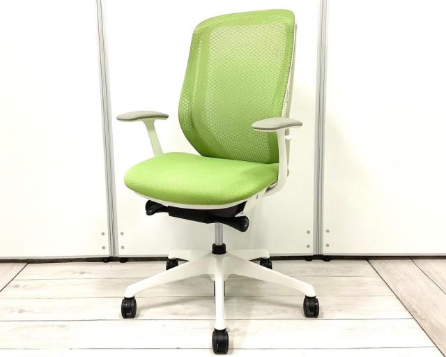 【中古】シルフィーメッシュ C645XW-FSF5 オカムラ（okamura） 肘付ハイバックチェア