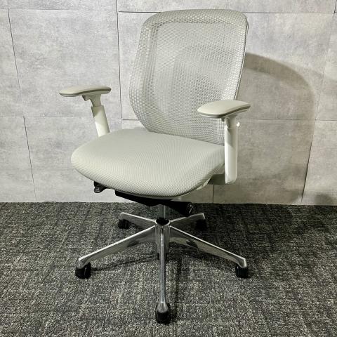 【中古】シルフィーメッシュ C661BW FMR3 オカムラ（okamura） 肘付ローバックチェア