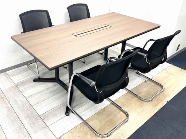 【セット商品】【2021年製】上質な木目天板が魅力の会議テーブル#静岡市（葵区） #浜松市（中区） #富士市 #沼津市 #三島市
