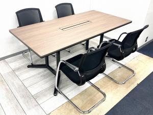 【セット商品】【2021年製】上質な木目天板が魅力の会議テーブル#静岡市（葵区） #浜松市（中区） #富士市 #沼津市 #三島市