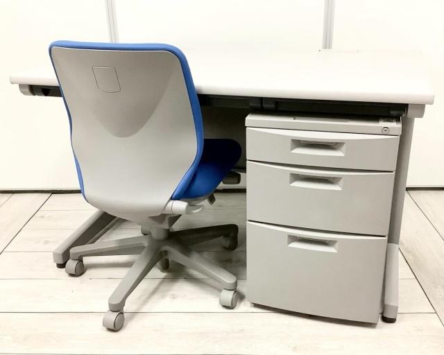 【中古】CZデスク CZN-127HA-WE イトーキ（ITOKI） 片袖机