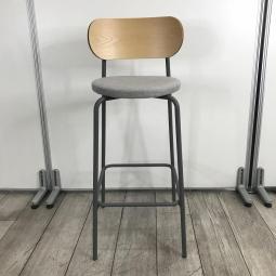 【木を活かしたやさしいデザイン!】■コクヨ製 ハイチェア / カウンターチェア ハングライク 座グレー 【KOKUYO】【DAYS OFFICE】【hang like】【ABW商材】