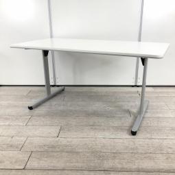 【４～6人用としてオススメのミーティングテーブル！ちょっとした作業にもおすすめ！】■コクヨ(KOKUYO)製　BT-500シリーズ　ミーティングテーブル　会議用　W1500×D750㎜　■天板：ホワイト/T字脚：シルバー