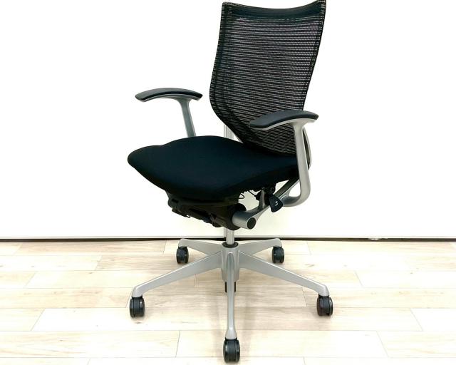 【中古】バロンチェア CP33DW FDF1 オカムラ（okamura） 肘付ローバックチェア