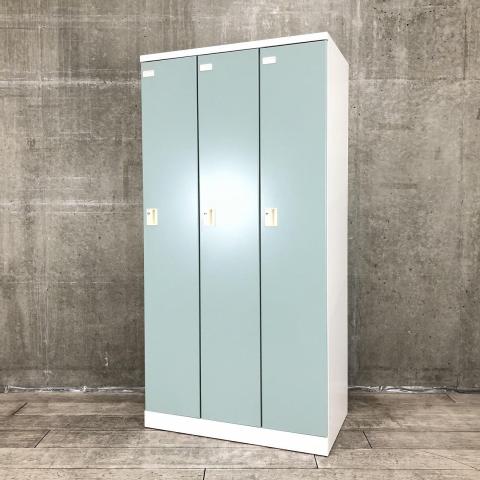 【中古】ZLKロッカー ZLK-LN330SAWG* コクヨ（KOKUYO） 3人用更衣ロッカー