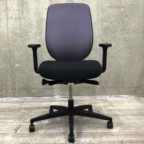 【中古】ジロフレックス353 353-8029RS-VL　PLUS ジロフレックス 肘付ハイバックチェア